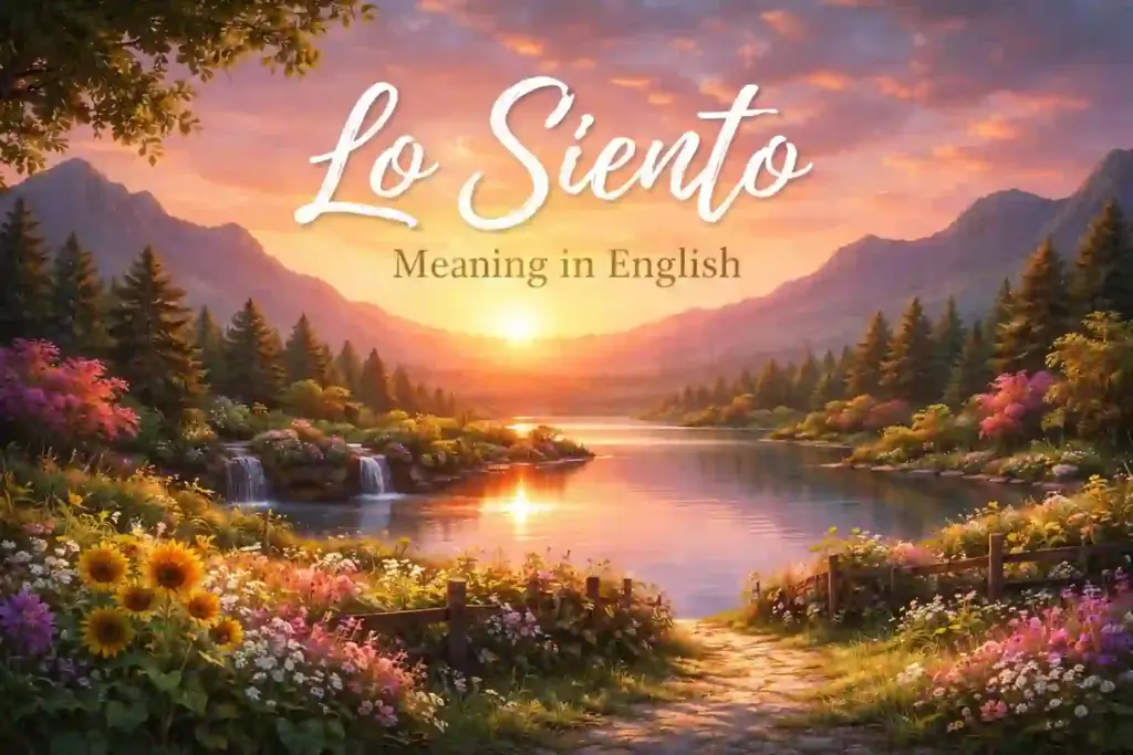 Lo Siento
